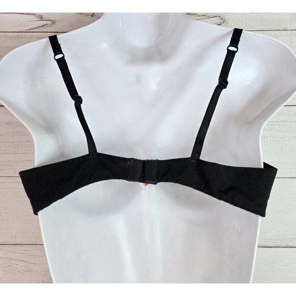 Pierre Balmain VINTAGE Sheer Lace Black Bra Sz 36 Made In France - Picture 6 of 7